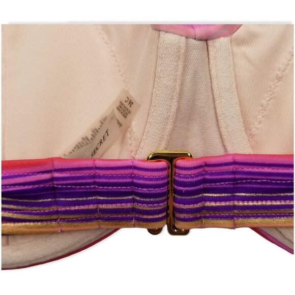 Victoria's Secret Size 36C Knockout Bandeau Swim Top Striped  Convertible - Picture 5 of 10